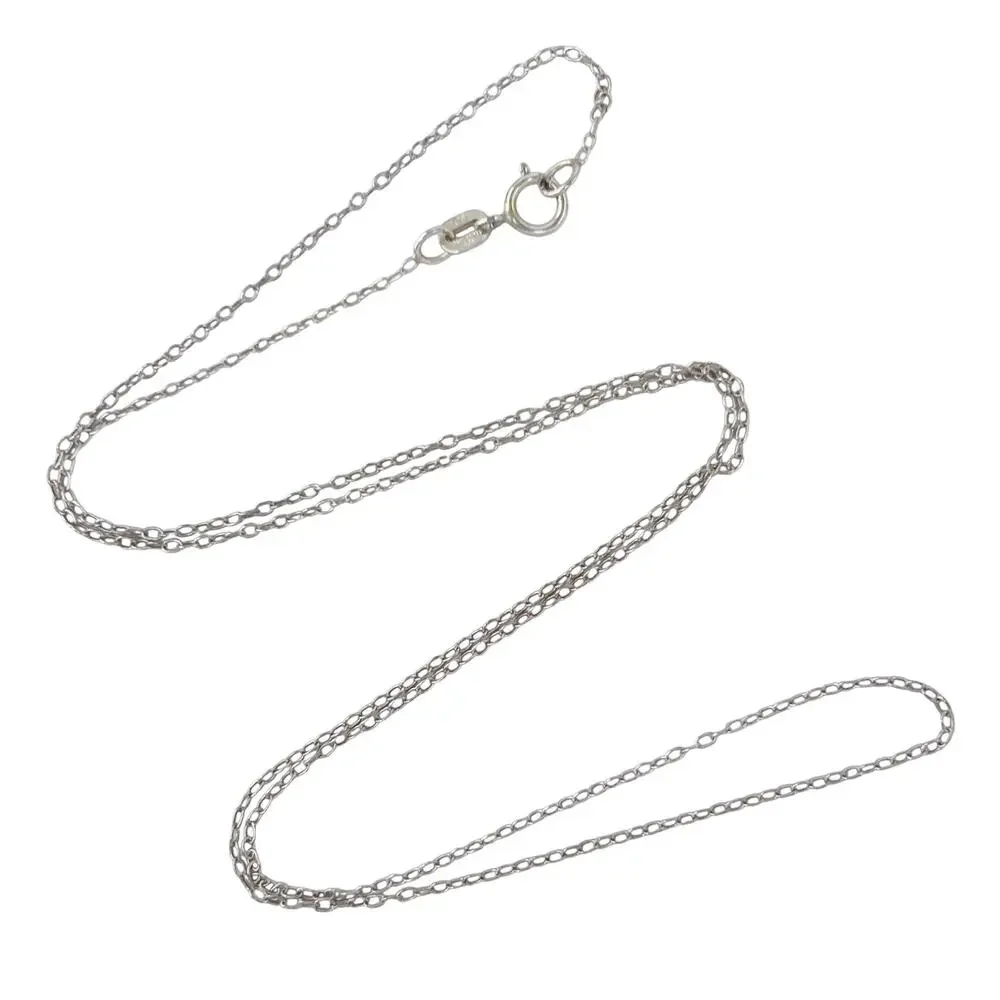 Vintage Sterling Silver 925 Cable Chain Necklace | 18